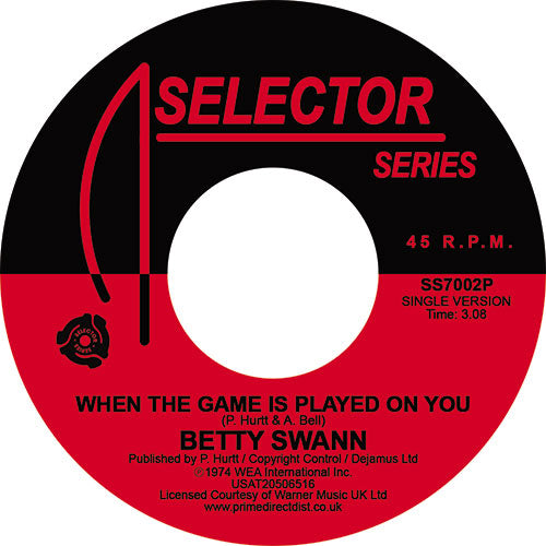 Bettye Swann - When The Game Is Played On You / Kiss My Love Goodbye