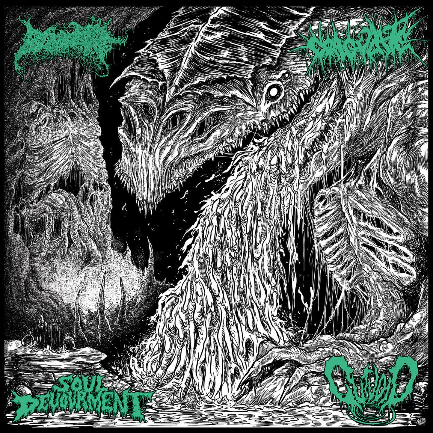 Blood Spore/Coagulate/Soul Devourment/Gutvoid - 4 Dimensions Of Auditory Terror