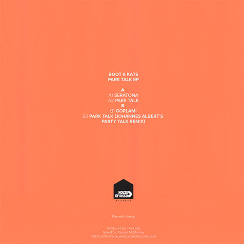 Boots & Kats - Park Talk EP