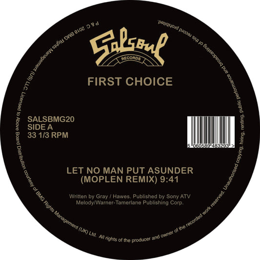CANDIDO / FIRST CHOICE - JINGO / LET NO MAN PUT ASUNDER (MOPLEN EDITS)