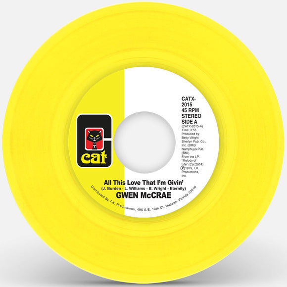 Gwen Mccrae - All This Love I'm Giving (Yellow Vinyl Repress)