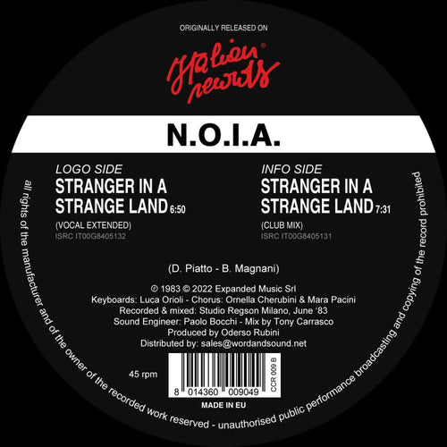 N.O.I.A. - STRANGER IN A STRANGE LAND [Red Vinyl]