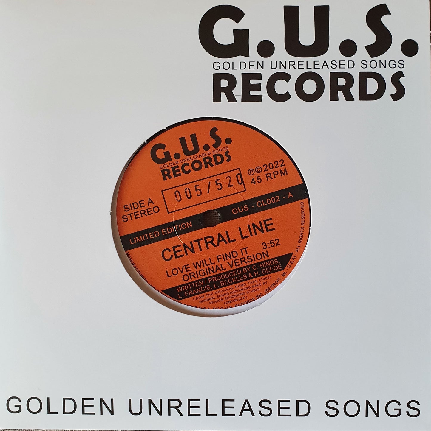 Central Line - Love Will Find It / Do You Remember