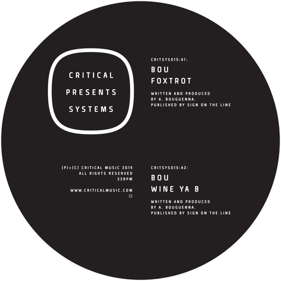 Bou - Critical Presents: Systems 015 [moss green vinyl / incl dl card]