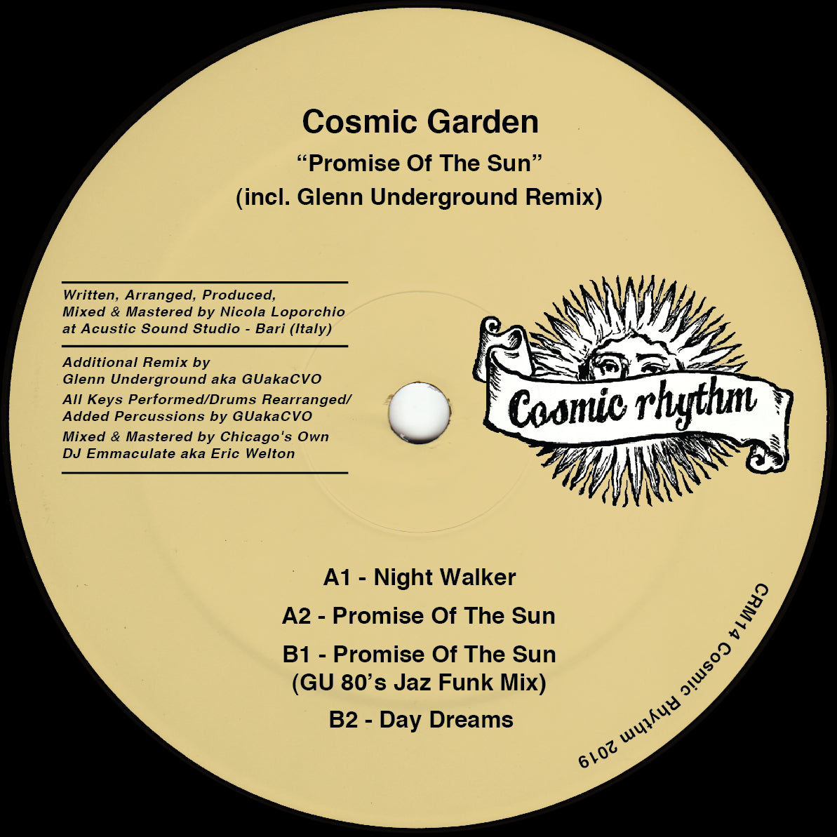 Cosmic Garden - Promise Of The Sun (Glenn Underground Remix) [Repress]