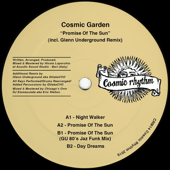 Cosmic Garden - Promise Of The Sun (Glenn Underground Remix) [Repress]