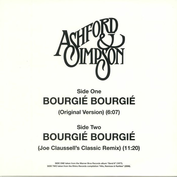 ASHFORD & SIMPSON - Bourgie Bourgie