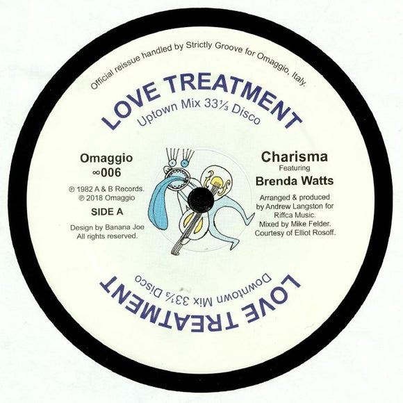 CHARISMA feat BRENDA WATTS - Love Treatment (reissue)