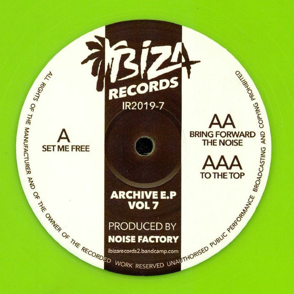 NOISE FACTORY - Archive EP Vol 7 (green vinyl 12