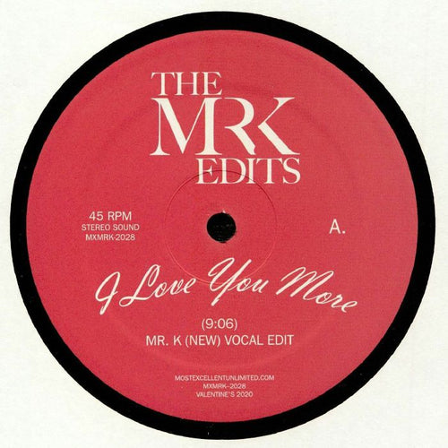 MR K - I Love You More (limited 12") (1 per customer)