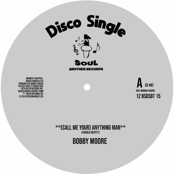 Bobby MOORE / SWEET MUSIC - (Call Me Your) Anything Man