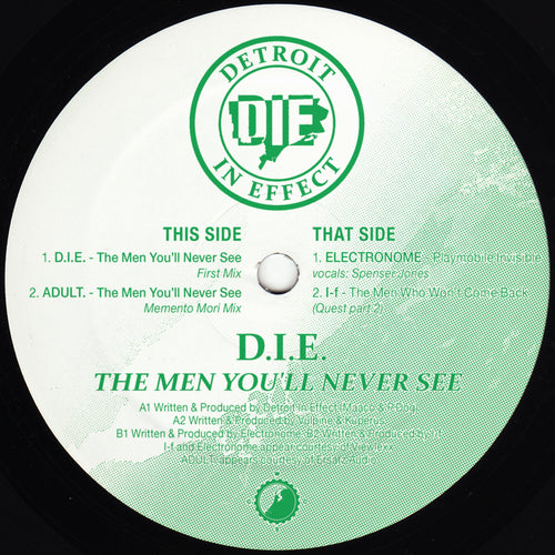 DIE (Detroit In Effect) - The Men You'll Never See EP