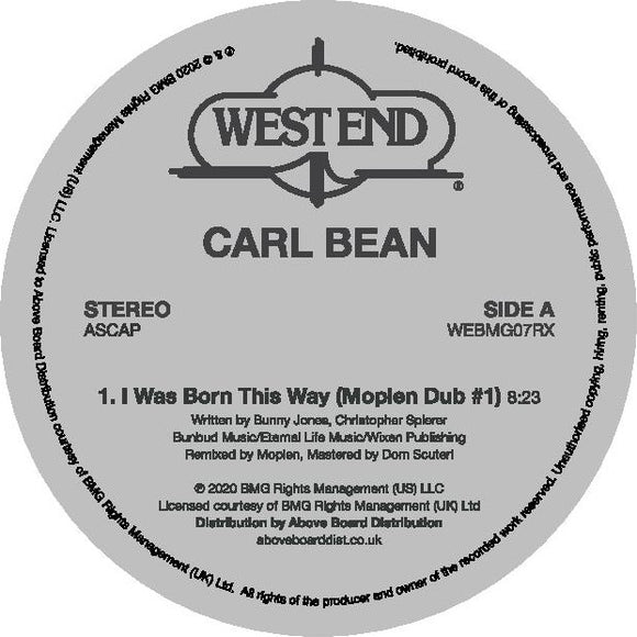 Carl Bean - I Was Born This Way (Moplen Dubs)