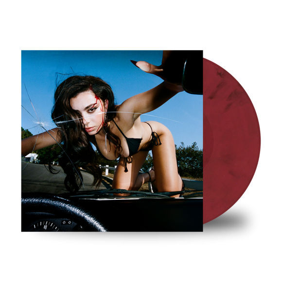 Charli XCX - CRASH [Red & black marble Vinyl]