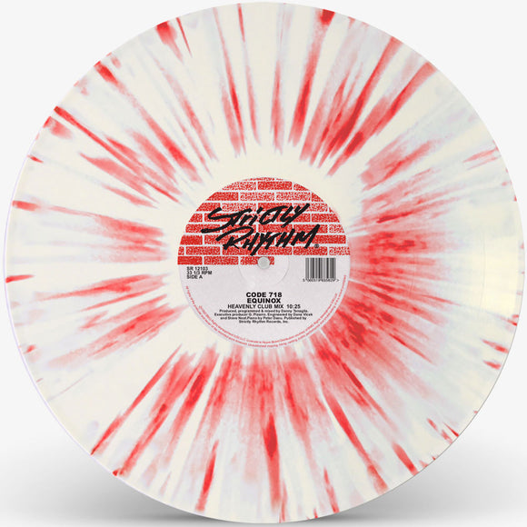 Code 718 (Danny Tenaglia) - Equinox (Red / White Splatter Vinyl Repress)