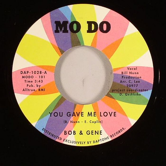 BOB AND GENE - YOU GAVE ME LOVE