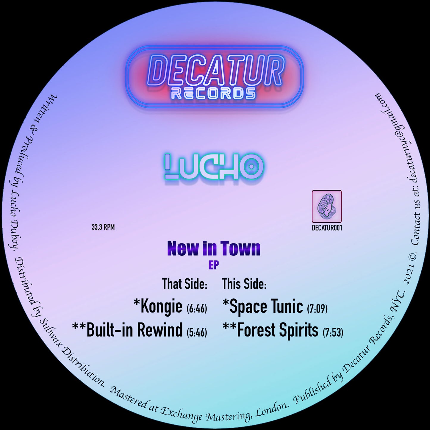 Lucho - New in Town EP