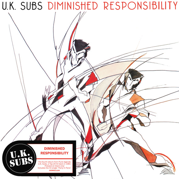 UK Subs - Diminished Responsibility (140g Black Vinyl)