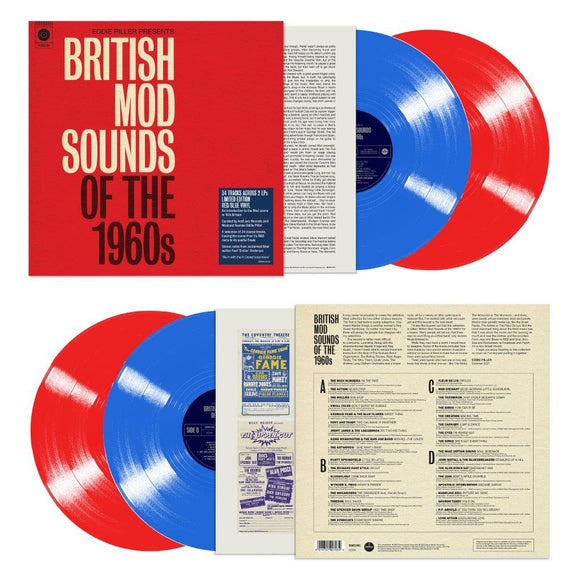 Various Artists - Eddie Piller Presents - British Mod Sounds Of the 1960s (140g Indies Red and Blue Vinyl)