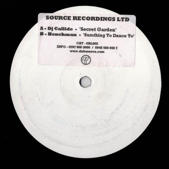DJ Callide / Henchman - Secret Garden / Sumthing To Dance To - WHITE LABEL PROMO