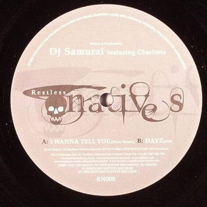 DJ Samurai - I Wanna Tell You - Mace Remix / Dayz - VIP