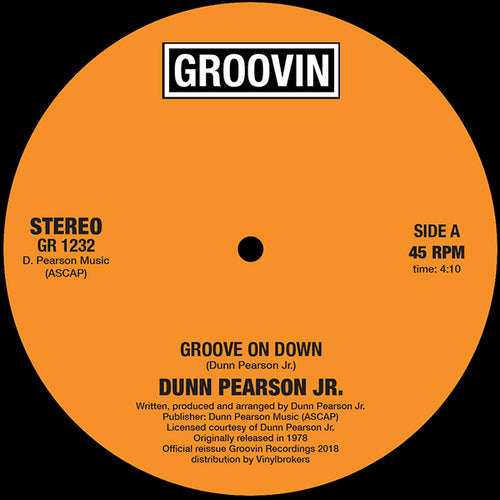 DUNN PEARSON JR - GROOVE ON DOWN