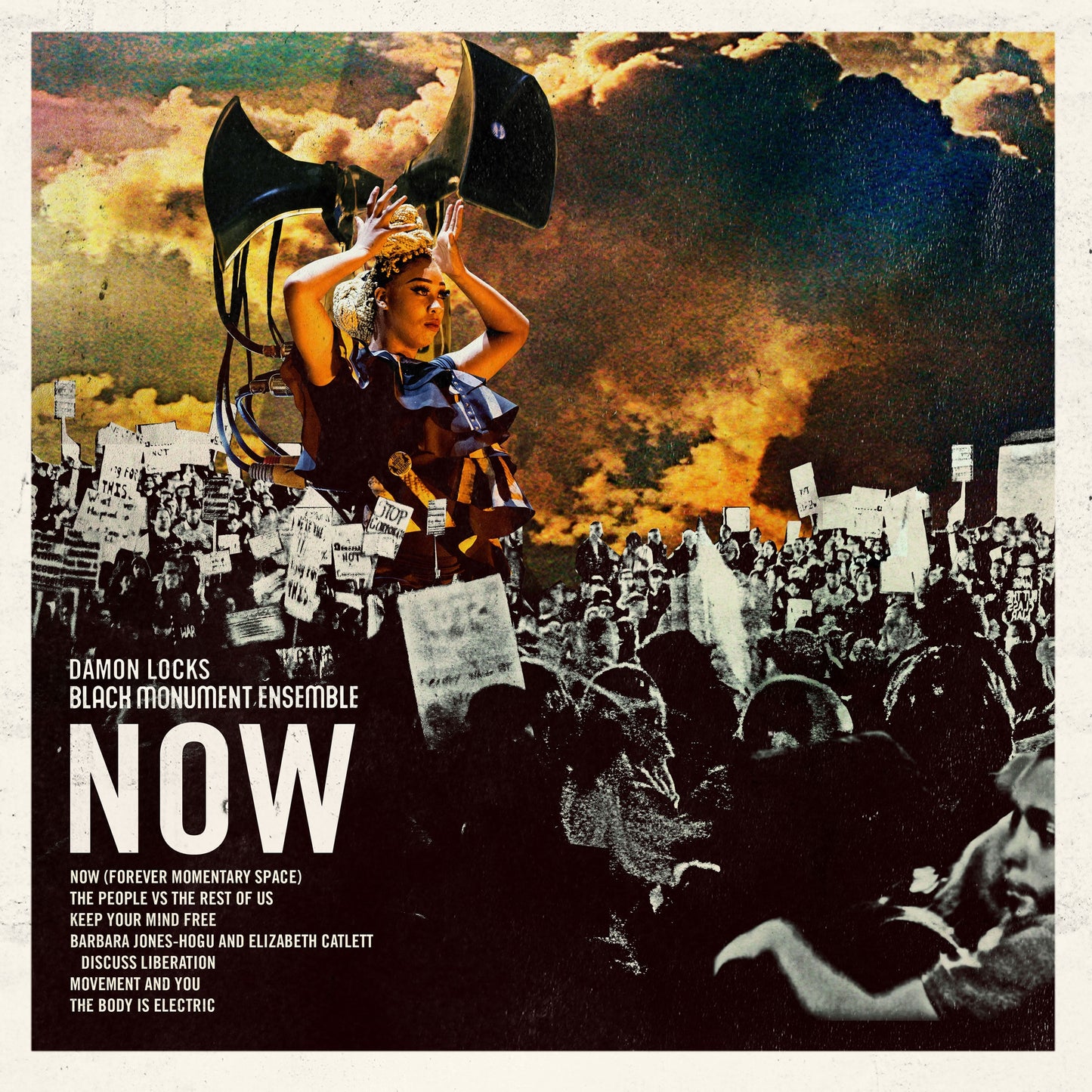 Damon Locks Black Monument Ensemble - NOW [Crimson & Black Coloured Vinyl]