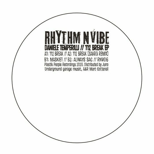 Daniele TEMPERILLI - 112 Break EP (feat Sakro remix)