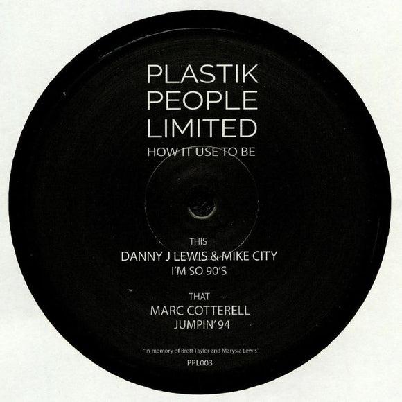 Danny J LEWIS / MIKE CITY / MARC COTTERELL - How it Use To Be