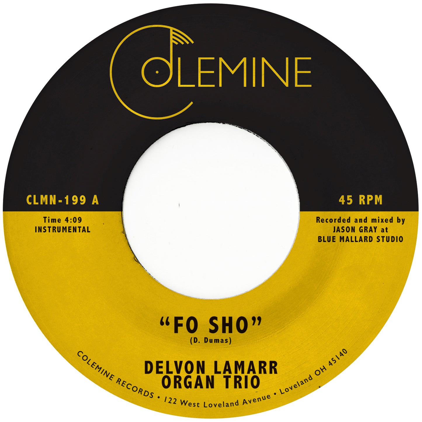 Delvon Lamarr Organ Trio - Fo Sho [7" Coloured Vinyl]