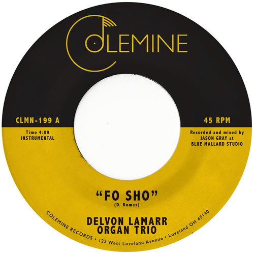 Delvon Lamarr Organ Trio - Fo Sho [7" Coloured Vinyl]