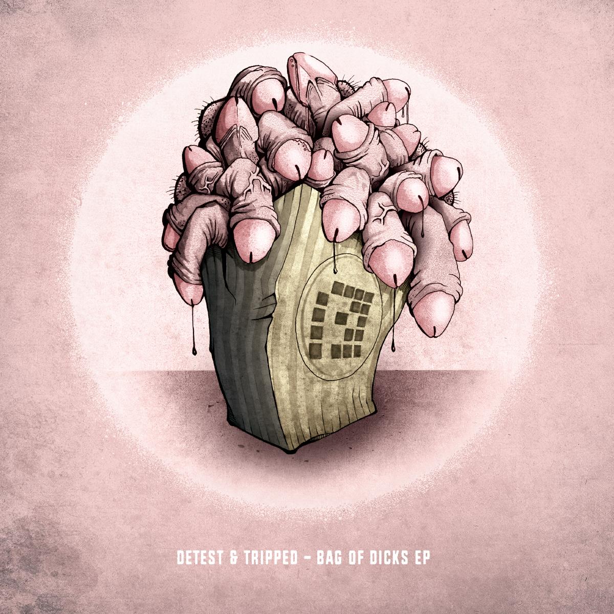 Detest & Tripped - Bag Of Dicks EP [semi clear vinyl / full colour sleeve / incl dl code]