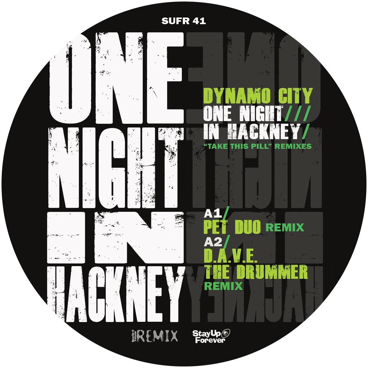 Dynamo City & more - One Night In Hackney 'Take This Pill' Remixes [clear yellow vinyl repress]
