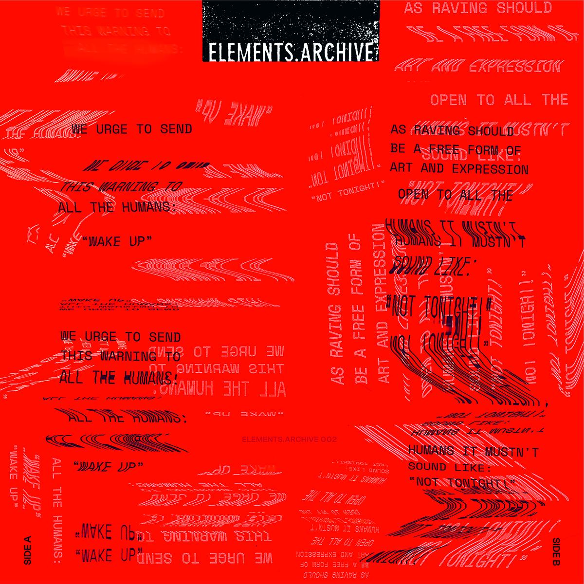 Elements.Archive - Elements.Archive 002 [clear red vinyl / hand-stamped / 180 grams / incl. poster]