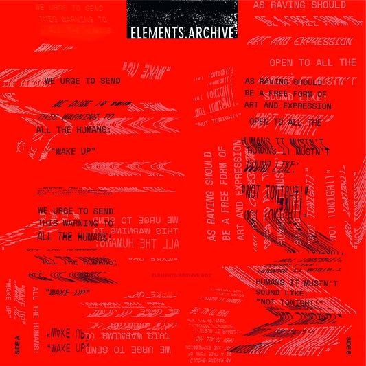 Elements.Archive - Elements.Archive 002 [clear red vinyl / hand-stamped / 180 grams / incl. poster]