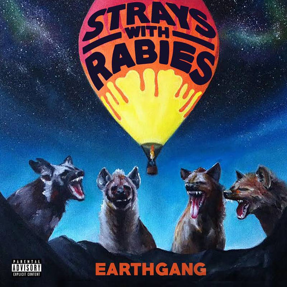 Earthgang - Strays With Rabies [Ghostly - Clear + Cobalt & Neon Coral]