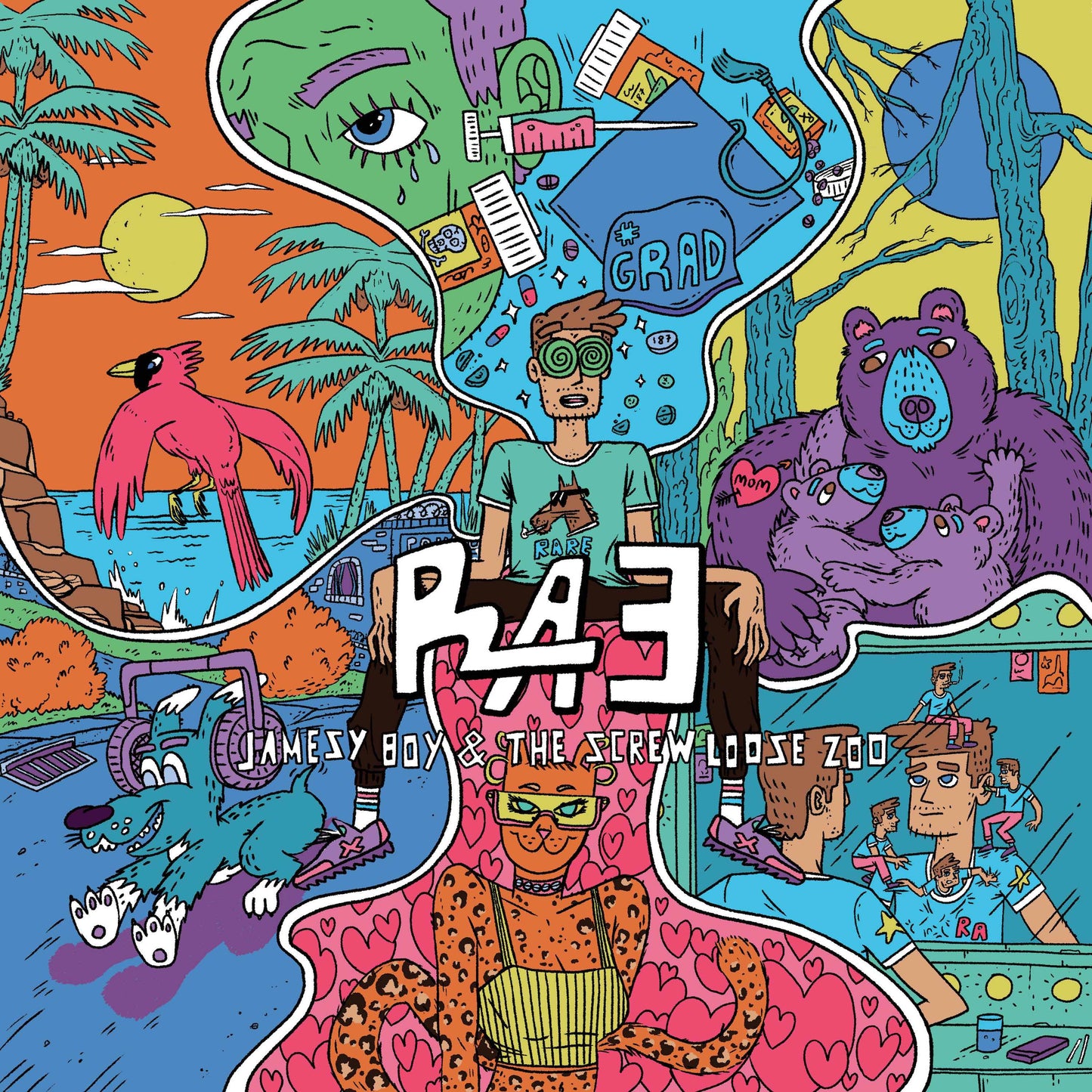 Rare Americans - Jamesy Boy & the Screw Loose Zoo [Transparent Blue Vinyl]