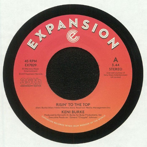 Keni Burke - Risin' To The Top (Give It All You Got) / Hang Tight