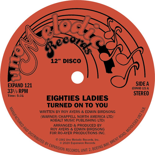 Eighties Ladies - "Turned On To You' 12" Deluxe Single