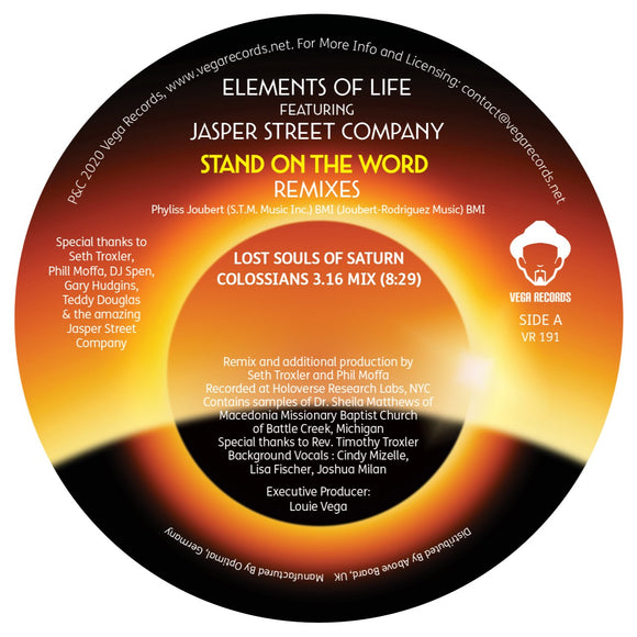 Elements Of Life Featuring Jasper Street Company - Stand On The Word (Lost Souls Of Saturn and DJ Spen & Gary Hudgins Remixes)