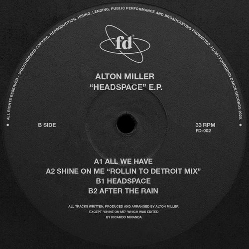 Alton Miller - Headspace EP