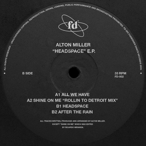 Alton Miller - Headspace EP