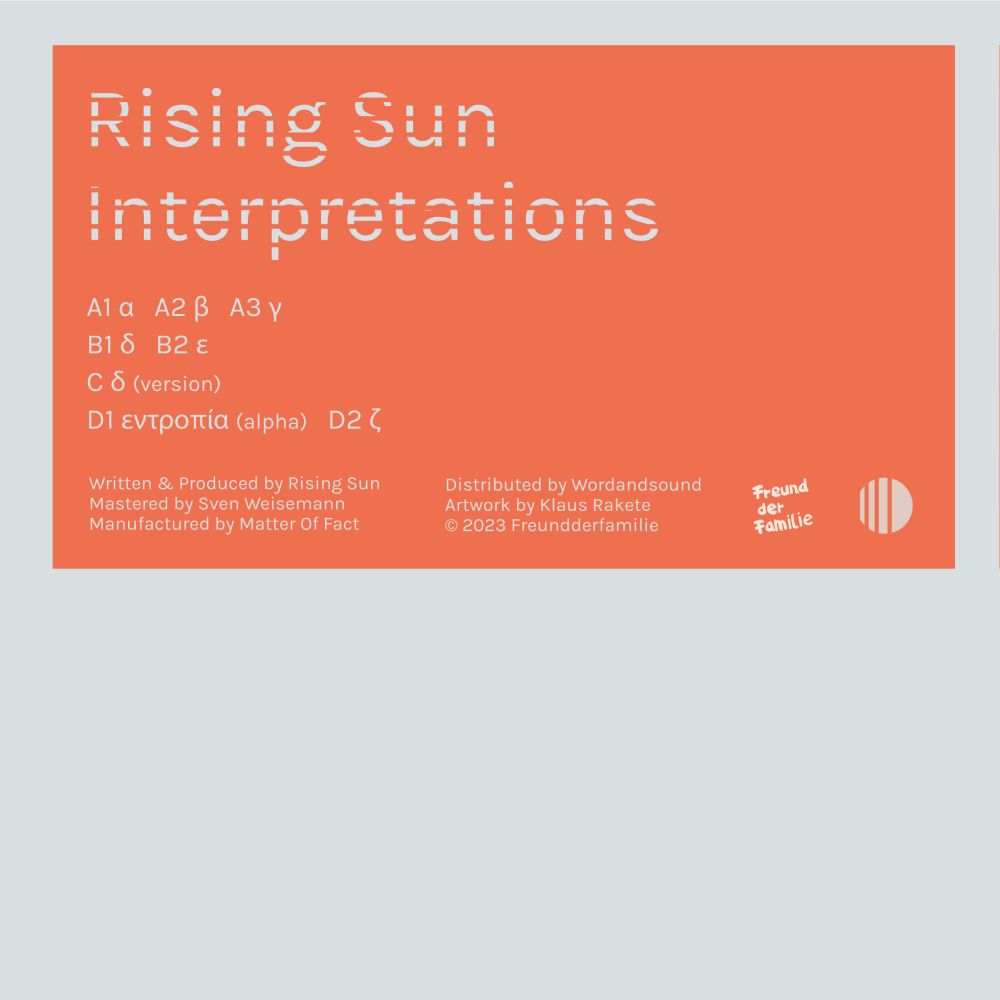 Freund der Familie - Rising Sun Interpretations (2x12",sticker,repress)