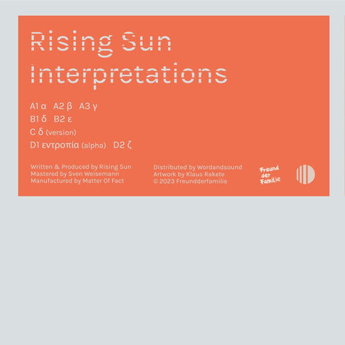 Freund der Familie - Rising Sun Interpretations (2x12", sticker)