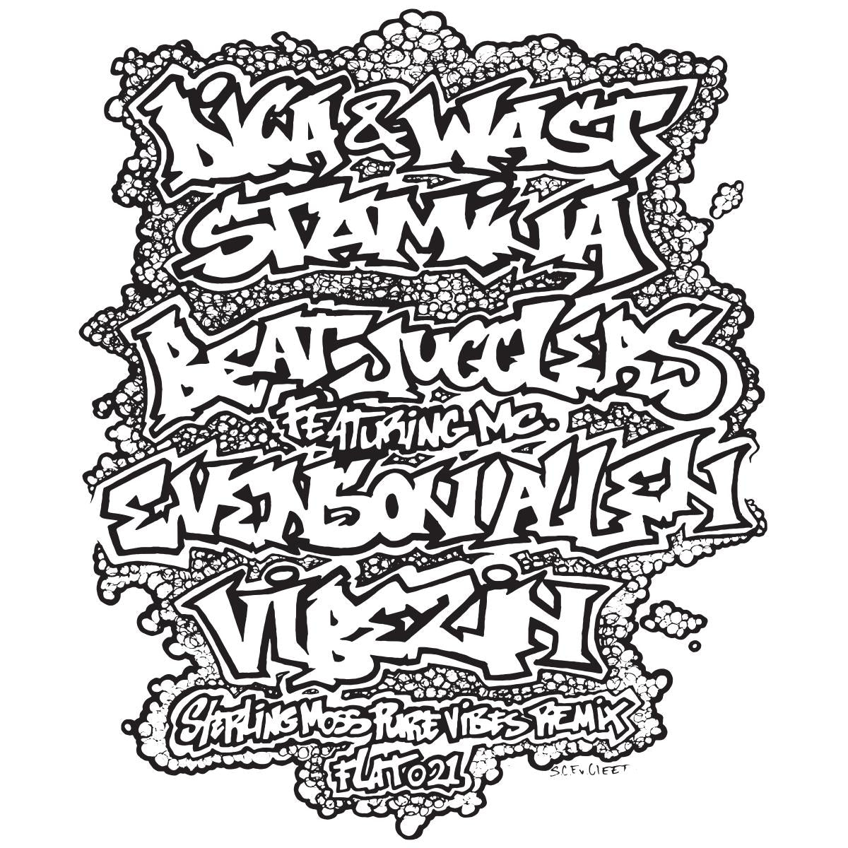 Dica & Wast / Beat Jugglers - Stamina / Vibezin [silver vinyl / printed sleeve]