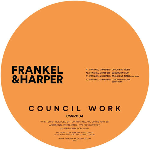 Frankel & Harper - Crouching Tiger EP [180 grams]