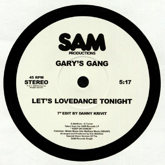 GARY'S GANG / CONVERTION - Let's Lovedance Tonight