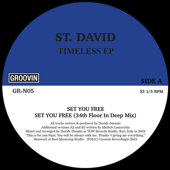 ST. DAVID - TIMELESS EP