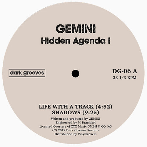 Gemini / Spencer Kincy - Hidden Agenda / Tangled Thoughts
