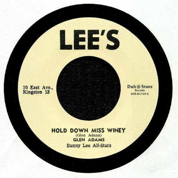 Glen ADAMS / BUNNY LEE ALL STARS - Hold Down Miss Winey